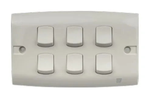 TJ ST Series 6 Gang Flush Switch Price in Pakistan 