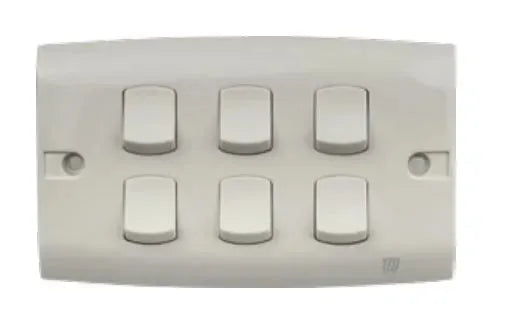 TJ ST Series 6 Gang Flush Switch Price in Pakistan 