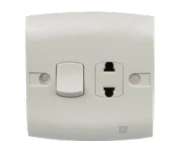 TJ ST Series 1 Switch + 1 Socket Price in Pakistan 