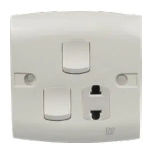 TJ ST Series 2 Switch + 1 Socket