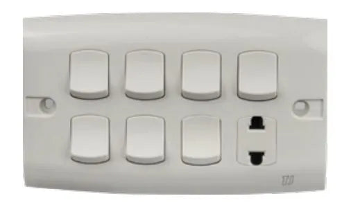 TJ ST Series 7 Switch + 1 Socket Price in Pakistan 