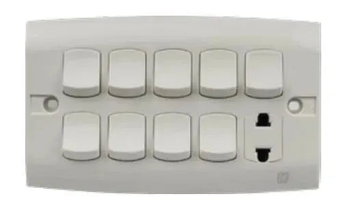 TJ ST Series 9 Switch + 1 Socket Price in Pakistan 