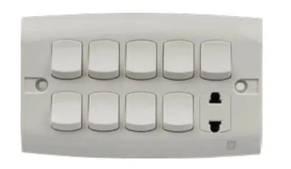 TJ ST Series 9 Switch + 1 Socket Price in Pakistan 