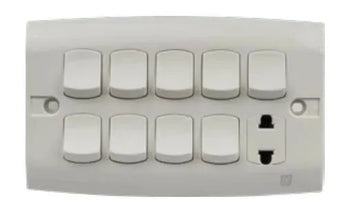 TJ ST Series 9 Switch + 1 Socket Price in Pakistan 