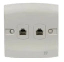 TJ ST Series 1-2 Gang Data Outlet with Shutter