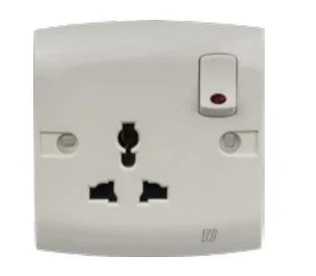 TJ ST Series 3 Pin Switch Universal Socket Price in Pakistan Main image