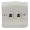 TJ ST Series 1-2 Gang Telephone Outlet with Shutter