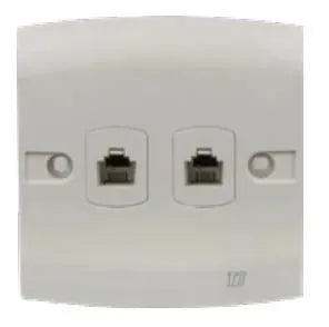 TJ ST Series 2 Gang Telephone Outlet Main image