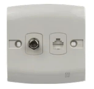 TJ ST Series TV Co Axial + Telephone Outlet Price in Pakistan