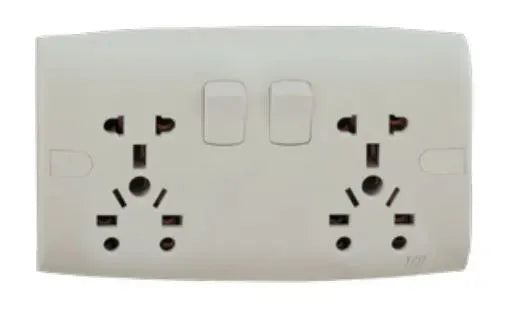 TJ ST Series Twin 5 Pin Multi Socket Price in Pakistan Main image