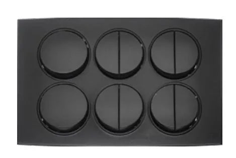 TJ Tux Series 10 Gang Flush Switch Black Price in Pakistan 