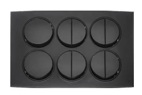 TJ Tux Series 10 Gang Flush Switch Black Price in Pakistan 