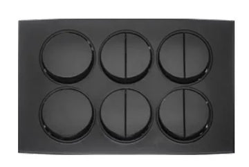 TJ Tux Series 10 Gang Flush Switch Black Price in Pakistan 