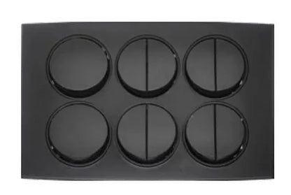 TJ Tux Series 10 Gang Flush Switch Black Price in Pakistan 