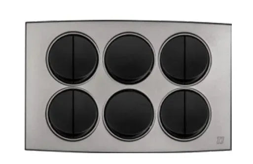 TJ Tux Series 10 Gang Flush Switch Grey Price in Pakistan 