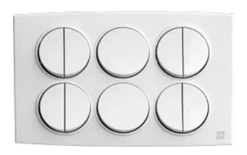 TJ Tux Series 10 Gang Flush Switch White Price in Pakistan 
