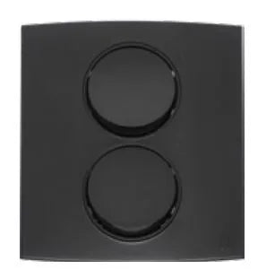 TJ Tux Series 2 Gang Flush Switch Black Price in Pakistan 