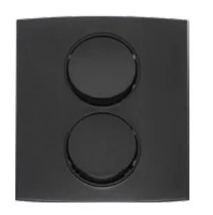 TJ Tux Series 2 Gang Flush Switch Black Price in Pakistan 