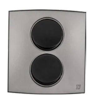 TJ Tux Series 2 Gang Flush Switch Grey Price in Pakistan 