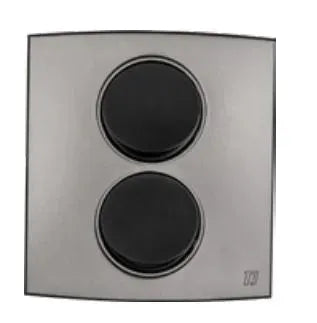 TJ Tux Series 2 Gang Flush Switch Grey Price in Pakistan 