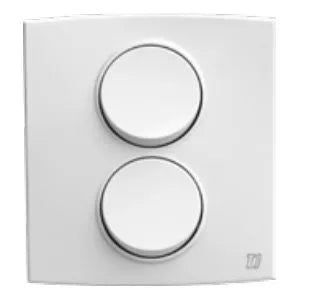 TJ Tux Series 2 Gang Flush Switch White Price in Pakistan 