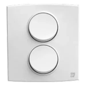 TJ Tux Series 2 Gang Flush Switch White Price in Pakistan 