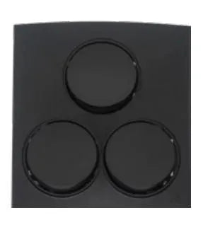 TJ Tux Series 3 Gang Flush Switch Black Price in Pakistan 