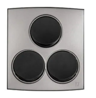 TJ Tux Series 3 Gang Flush Switch Grey Price in Pakistan 