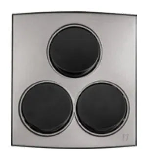 TJ Tux Series 3 Gang Flush Switch Grey Price in Pakistan 