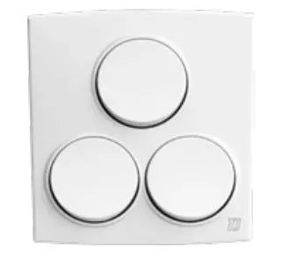 TJ Tux Series 3 Gang Flush Switch White Price in Pakistan 