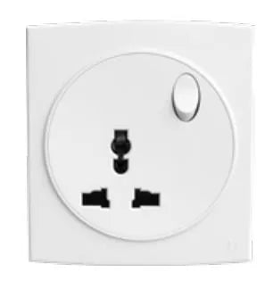 TJ Tux Series 3 Pin Switch Universal Socket White Color Price in Pakistan