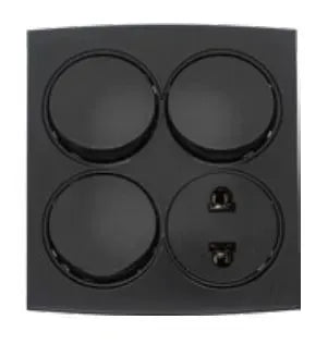 TJ Tux Series 3 Switch + 1 Socket Price in Pakistan 