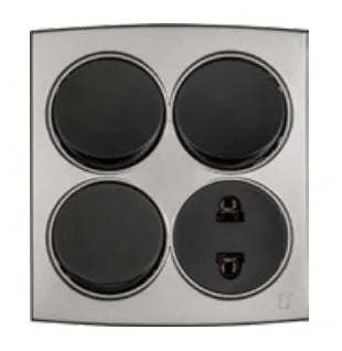 TJ Tux Series 3 Switch + 1 Socket Price in Pakistan 