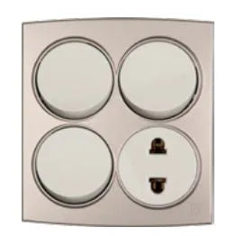 TJ Tux Series 3 Switch + 1 Socket Price in Pakistan 