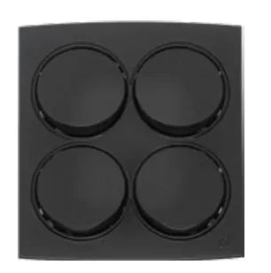 TJ Tux Series 4 Gang Flush Switch Black Price in Pakistan 