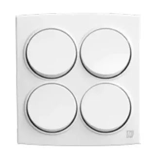 TJ Tux Series 4 Gang Flush Switch White Price in Pakistan 