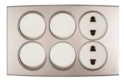 TJ Tux Series 4 Switch + 2 Socket Price in Pakistan