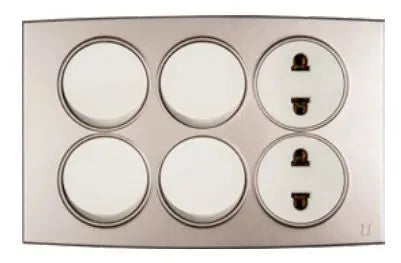 TJ Tux Series 4 Switch + 2 Socket Price in Pakistan