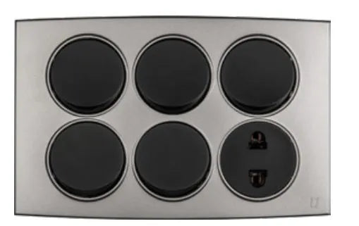 TJ Tux Series 5 Switch + 1 Socket Price in Pakistan 