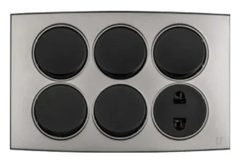 TJ Tux Series 5 Switch + 1 Socket Price in Pakistan 