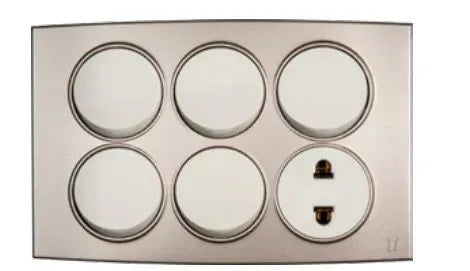 TJ Tux Series 5 Switch + 1 Socket Price in Pakistan 