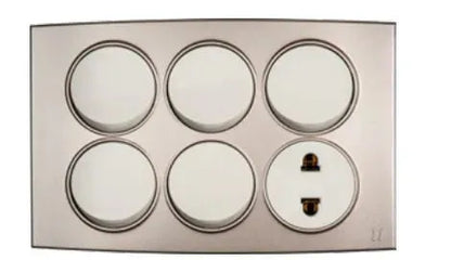 TJ Tux Series 5 Switch + 1 Socket Price in Pakistan 