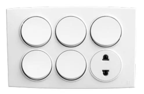 TJ Tux Series 5 Switch + 1 Socket Price in Pakistan 