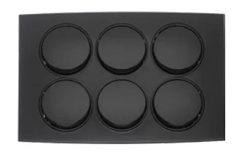 TJ Tux Series 6 Gang Flush Switch Black Price in Pakistan 