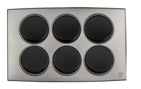 TJ Tux Series 6 Gang Flush Switch Grey Price in Pakistan 