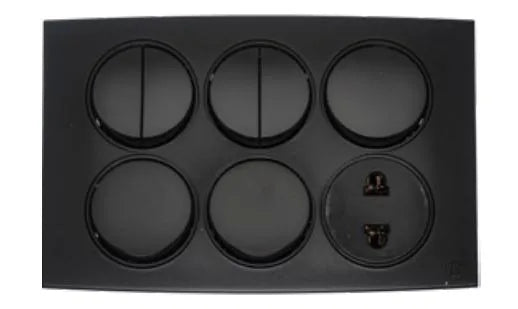 TJ Tux Series 7 Switch + 1 Socket Price in Pakistan 