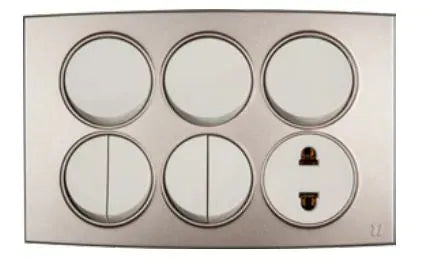 TJ Tux Series 7 Switch + 1 Socket Price in Pakistan 