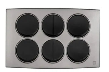 TJ Tux Series 8 Gang Flush Switch Grey Price in Pakistan 