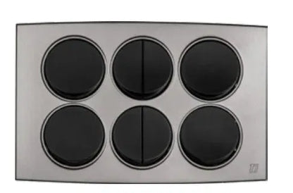 TJ Tux Series 8 Gang Flush Switch Grey Price in Pakistan 