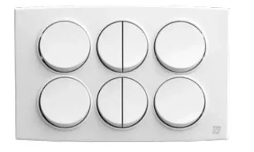 TJ Tux Series 8 Gang Flush Switch White Price in Pakistan 